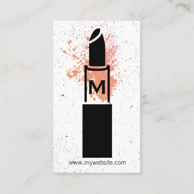 Carte De Visite Monogramme / maquillage (Devant)