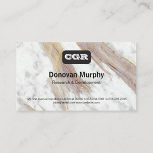 Carte De Visite Monogramme   Marbre de luxe