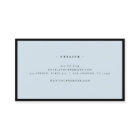 Monogramme minimaliste de luxe noir bleu chic élég