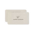 Monogramme minimaliste Linge Chaud Simple Moderne