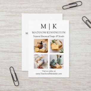 Carte De Visite Monogramme minimaliste ou ajout de logo Business 4