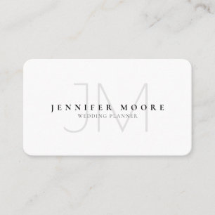 Carte De Visite Monogramme minimaliste professionnel moderne