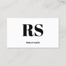 Monogramme moderne blanc