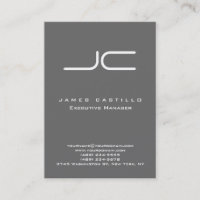 Monogramme moderne Dim Grey