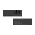 Monogramme noir minimaliste moderne professionnel