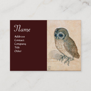 Carte De Visite MONogramme OWL, brun