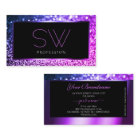 Monogramme Parties scintillant Ombre Rose violet d