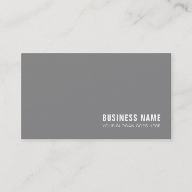 Carte De Visite Monogramme professionnel Design moderne Plaine lux (Devant)