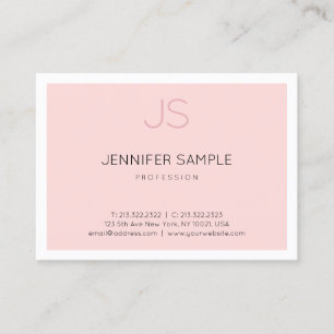 Carte De Visite Monogramme professionnel élégant Design simple Lux