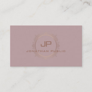 Carte De Visite Monogramme professionnel élégant moderne tendance
