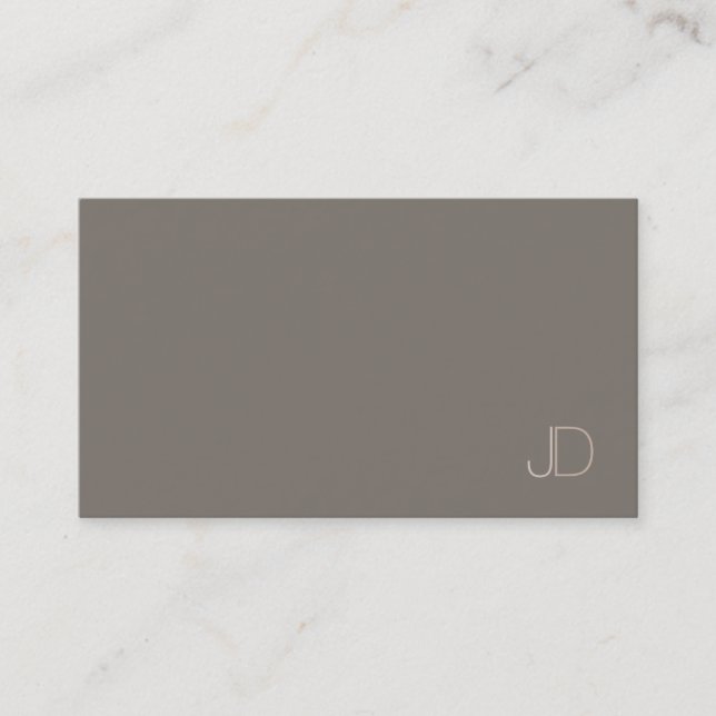 Carte De Visite Monogramme professionnel Modèle moderne et élégant (Devant)
