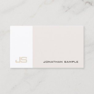 Carte De Visite Monogramme professionnel moderne design élégant
