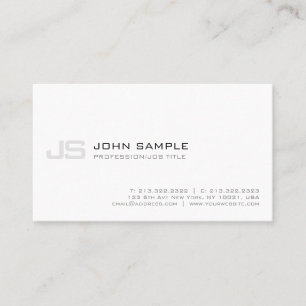 Carte De Visite Monogramme professionnel Moderne Design simple
