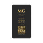 Monogramme professionnel noir élégant moderne