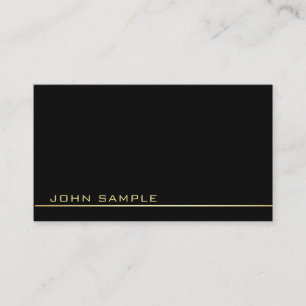 Carte De Visite Monogramme professionnel tendance Classy Noir et O