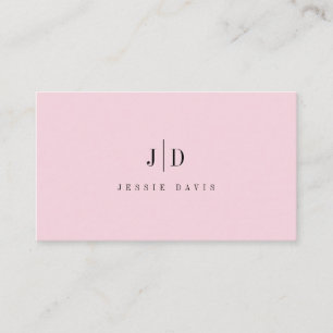 Carte De Visite Monogramme Simple Professionnel Moderne 