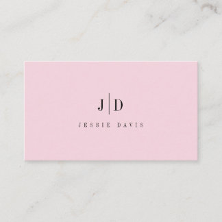 Carte De Visite Monogramme Simple Professionnel Moderne
