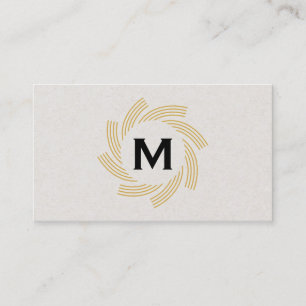 Carte De Visite Monogramme Spirale 2