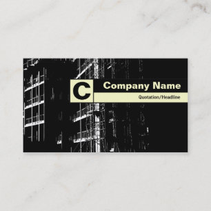 Carte De Visite Monogramme sur bordure - Construction HC