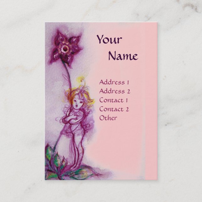 CARTE DE VISITE MONOGRAMME THUMBELINA 3 (Devant)
