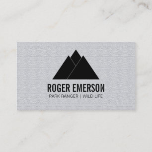 Carte De Visite Montagnes / Arbres
