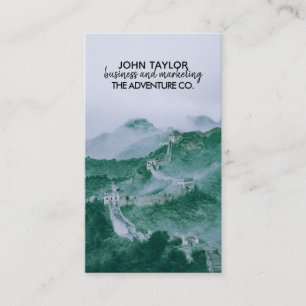 Carte De Visite Montagnes d'aventure et brouillard