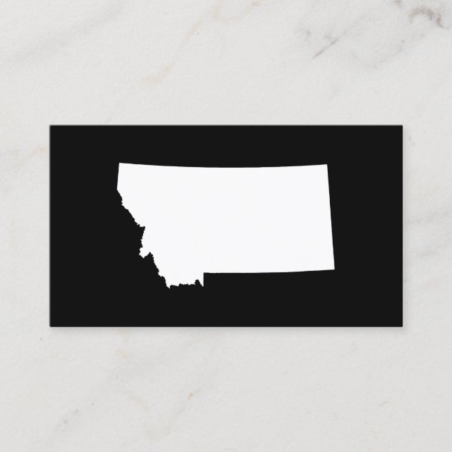 Carte De Visite Montana en blanc et noir (Devant)