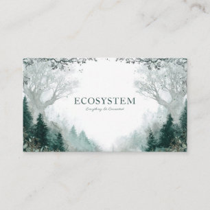 Carte De Visite Moody et Mystical Enchanted Forest