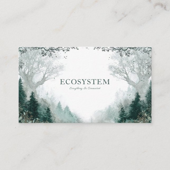 Carte De Visite Moody et Mystical Enchanted Forest (Devant)