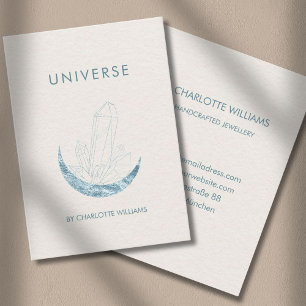 Carte De Visite Moon Crystal Energy Healer Business Card