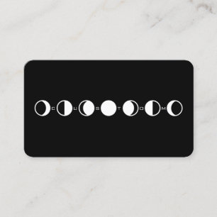 Carte De Visite MOONPHRASE Cool Lune moderne Phase