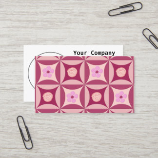 Carte De Visite MoonStone Rose et Cherry Flower dans la porte