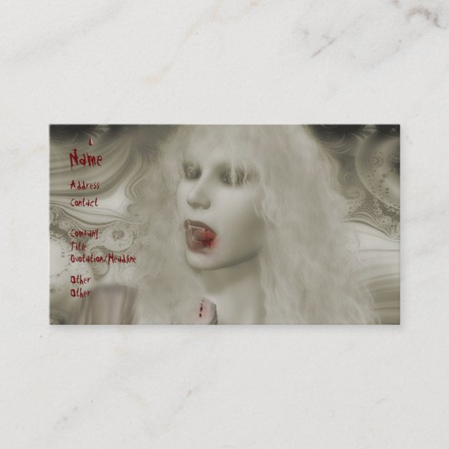 Carte De Visite Mordez-moi (Devant)