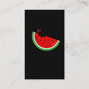 Carte De Visite Morsure de graine de melon de fruit de pastèque