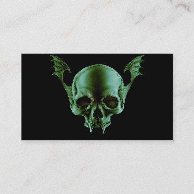 Carte de visite mort de crâne de vamp (Devant)
