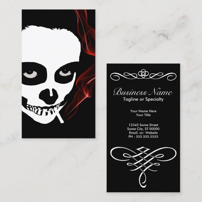 Carte De Visite mort enivrante (Devant / Derrière)