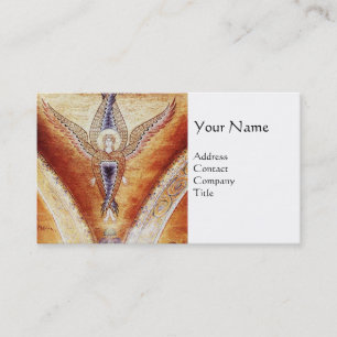 Carte De Visite MOSAIC ANGEL MONOGRAS Brown Blanc