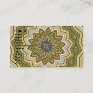 Carte De Visite Mosaïque verte Abstraite