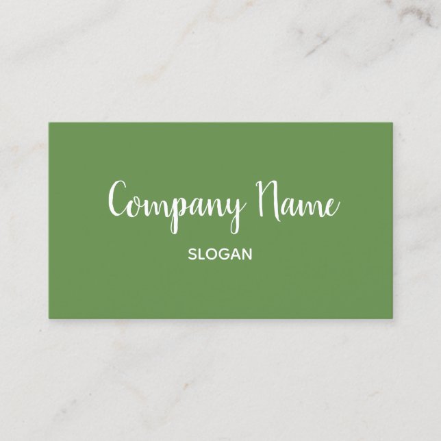 Carte De Visite Moss Green (Devant)