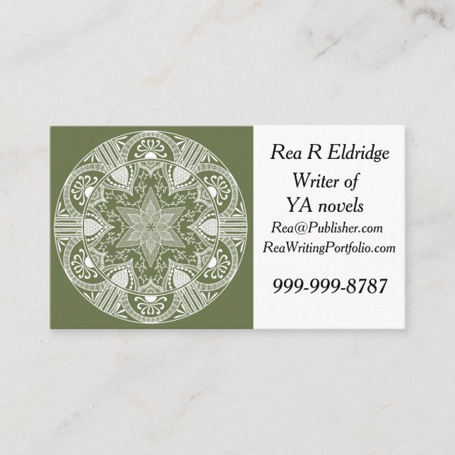 Carte De Visite Moss Mandala (Devant)