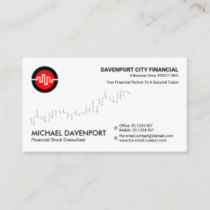 Carte De Visite Mot Stock minimaliste PDG Fondateur