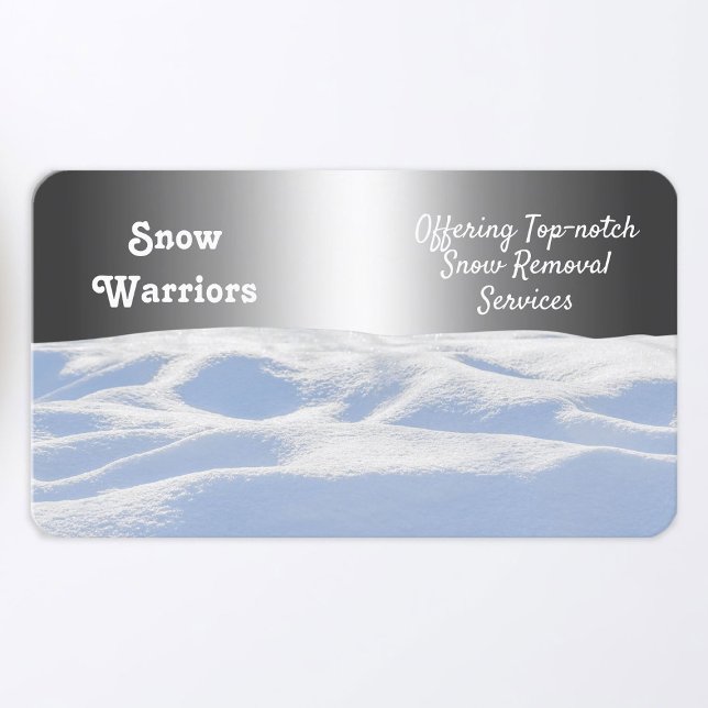Carte De Visite Moteur de neige (Snow Powing)
