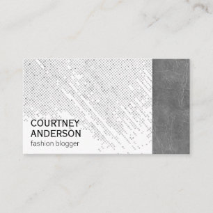 Carte De Visite Motif à points Cuir