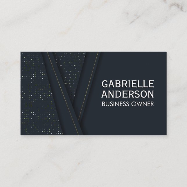Carte De Visite Motif Abstrait de luxe (Devant)