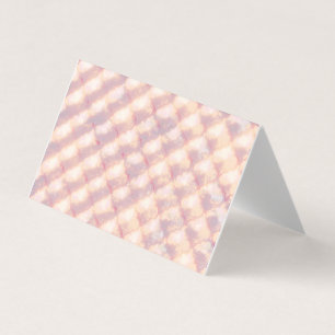 Carte De Visite Motif abstrait en pastel lumineux en quatrefeuille