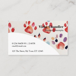 Carte De Visite Motif Abstrait moderne