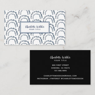 Carte De Visite Motif Abstrait moderne