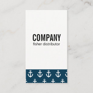 Carte De Visite Motif Ancre