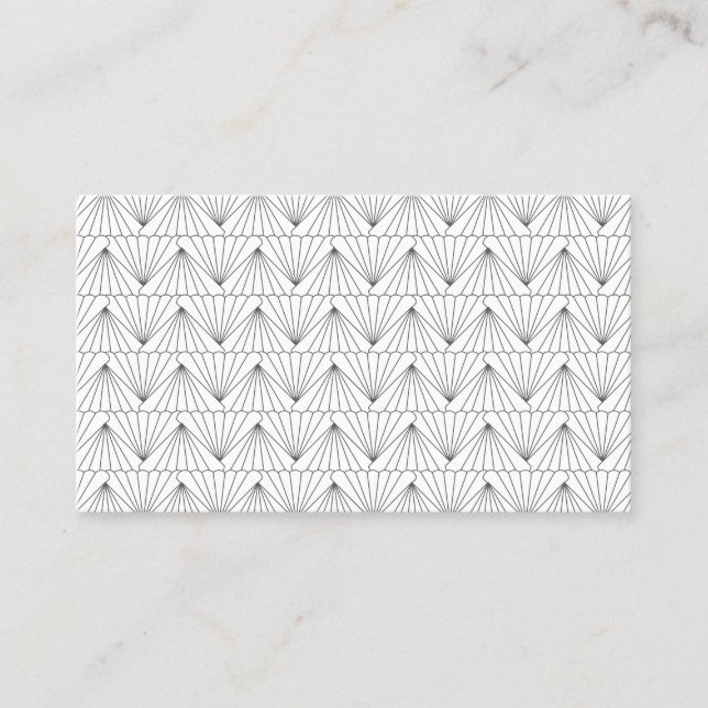Carte De Visite MOTIF ART DECO en GRAY (Devant)