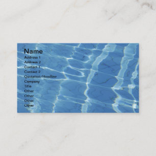 Carte De Visite Motif bleu